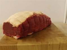 Beef, topside, raw, lean and fat