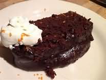 Cake, chocolate fudge