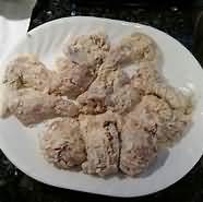 Chicken pieces, coated, takeaway