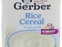 Infant cereal foods