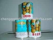 Longans, canned in syrup, drained
