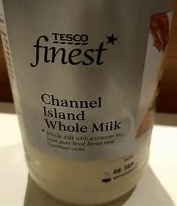 Milk, Channel Islands, whole, pasteurised