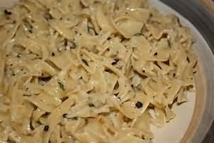 Pasta, egg, fresh, filled with cheese only, boiled in unsalted water