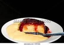 Pudding, spotted dick, homemade