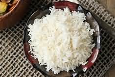 Rice, white, long grain, easy cook, boiled in unsalted water