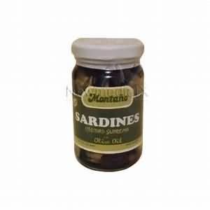 Sardines, canned in olive oil, drained
