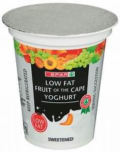 Yogurt, low fat, toffee