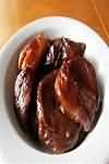 Apricots, dried, stewed with sugar