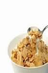 Breakfast cereal, puffed wheat, honey coated, fortified