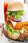 Burger, cheeseburger, takeaway