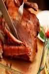 Goose, meat, roasted, fat and skin