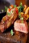 Lamb, leg steaks, grilled, lean