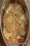 Liver and onions, stewed, homemade