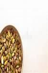 Pistachio nuts, kernel only, roasted and salted