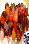 Pork, sweet and sour, made with sweet and sour cook in sauce