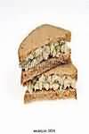 Sandwich, white bread, chicken salad