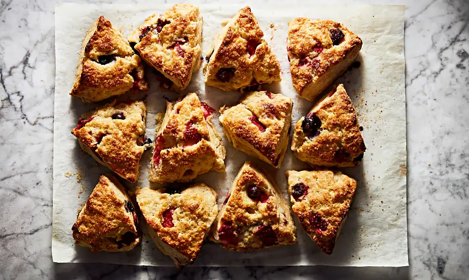Scones on a marble countertop Scones on a marble countertop